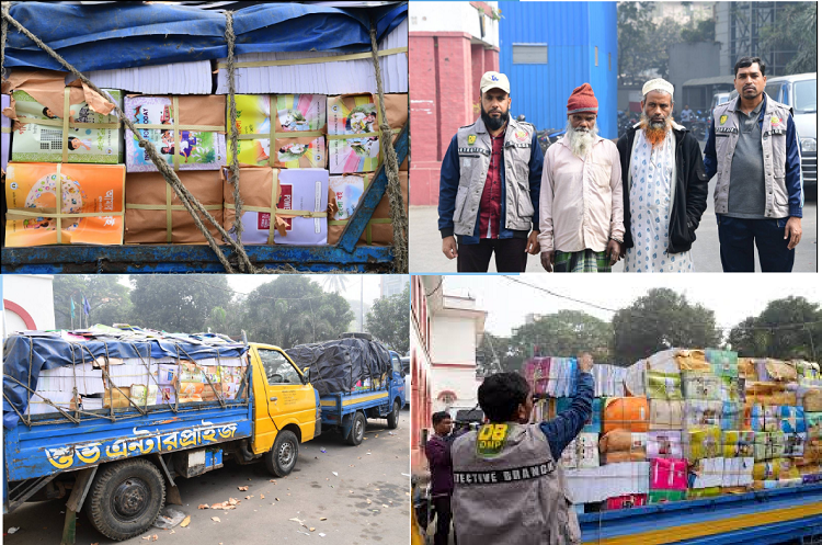 খোলাবাজারে বিক্রি হচ্ছিল পাঠ্যবই, দুই ট্রাক বইসহ আটক ২